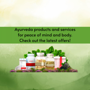 Ayurvedic Health And Wellness Products Poster For Instagram