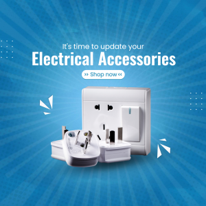 Electrical Accessories Promotional Ad Artwork For Facebook