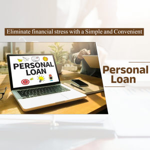 Simple And Convenient Personal Loan Services Promotional Banner For Facebook