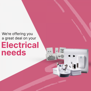 Electrical Supplies Sale Business Poster For Instagram