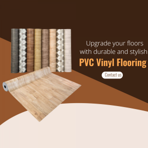 Stylish PVC Vinyl Flooring Advertisement Marketing Image For Facebook