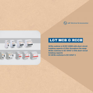 L&T Electrical & Automation MCB And RCCB Circuit Breakers Poster For LinkedIn
