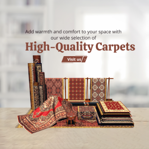 High-Quality Carpets Advertisement Poster For Telegram