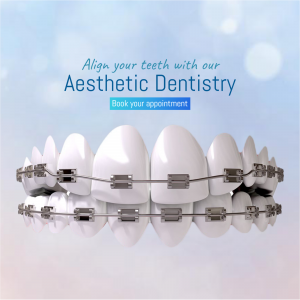 Aesthetic Dentistry Braces Appointment Marketing Image For Facebook