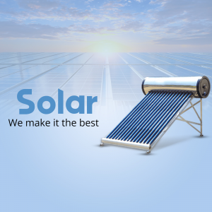 Solar Energy Heating System Poster For Google Business Profile