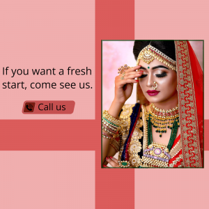 Bridal Makeup Services Advertisement Marketing Image For Threads