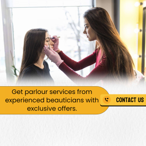 Professional Parlour Services Promotion Post For Instagram