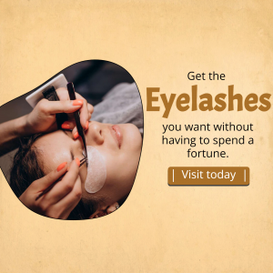 Affordable Eyelash Extensions Promotion Graphic For Google Business Profile