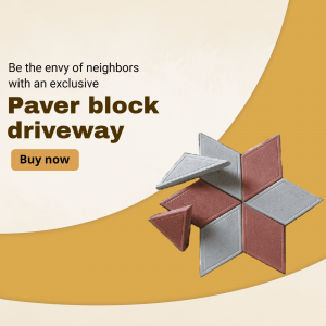 Exclusive Paver Block Driveway Promotion Creative Design For Google Business Profile