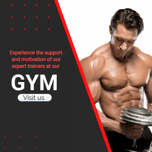 Gym Fitness Training Promotion Flyer For Facebook