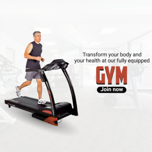 Gym Membership Promotion Flyer For Telegram