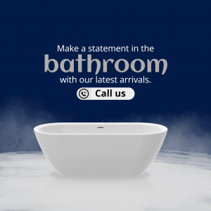 Modern Bathroom Bathtub Promotion Template For WhatsApp