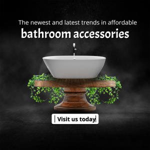 Modern Bathroom Accessories Promotion Creative Design For Instagram