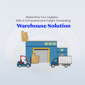 Comprehensive Freight Forwarding Warehouse Solution Business Poster For Pinterest
