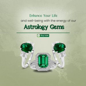 Astrology Gems Jewelry Advertisement Artwork For Instagram