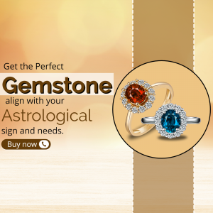 Astrological Gemstone Rings Advertisement Image For X