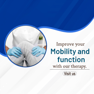 Physical Therapy And Mobility Services Promotion Creative Design For Facebook
