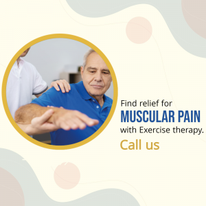 Muscular Pain Relief Exercise Therapy Flyer For WhatsApp