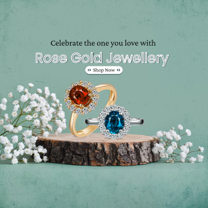 Rose Gold Jewellery Collection Business Poster For Google Business Profile