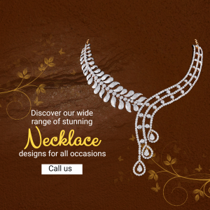 Stunning Diamond Necklace Collection Graphic For Google Business Profile