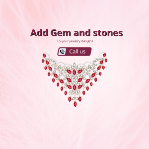 Custom Gemstone Jewelry Design Service Marketing Image For Telegram
