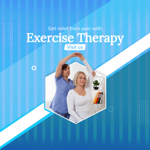 Exercise Therapy For Pain Relief Banner For Facebook