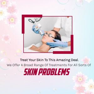 Laser Skin Treatment Services Branding Post For Twitter