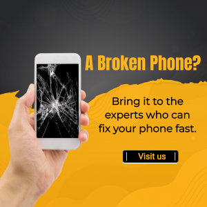 Smartphone Repair Service Ad Branding Post For Threads