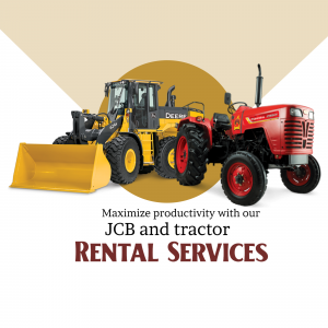 JCB And Tractor Rental Services Creative Design For Google Business Profile