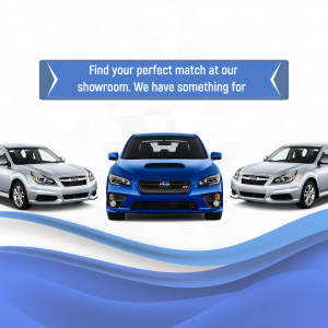 Subaru Showroom Inventory Display Template For LinkedIn