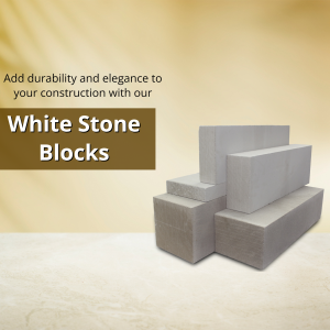 Premium White Stone Blocks For Construction Branding Post For Threads