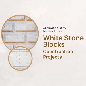 White Stone Blocks For Construction Artwork For Telegram
