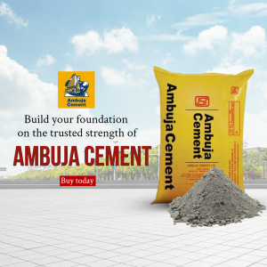 Ambuja Cement Brand Advertisement Design For Google Business Profile