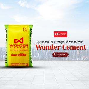 Wonder Cement Promotional Ad Design For X