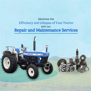 Tractor Repair And Maintenance Services Template For LinkedIn