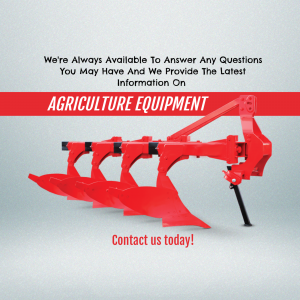 Agricultural Equipment Information Advertisement For Instagram