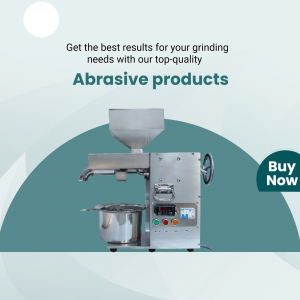 Industrial Grinding Machine Advertisement Promotional Banner For X