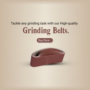 High-Quality Grinding Belts Advertisement Design For LinkedIn