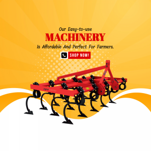 Affordable Agricultural Tiller Machinery Business Poster For X