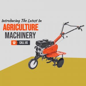 Modern Agriculture Power Tiller Machinery Advertisement For Twitter