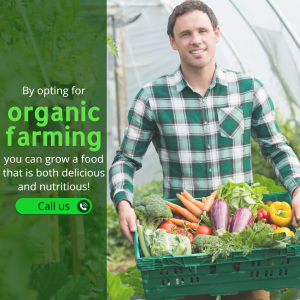 Organic Farming Promotion Design For Pinterest