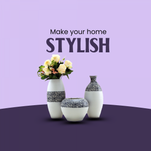Stylish Home Decor Vases Marketing Image For Twitter