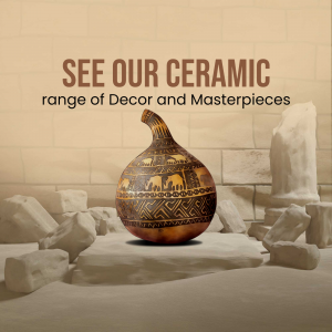 Decorative Ceramic Masterpiece Branding Post For Instagram