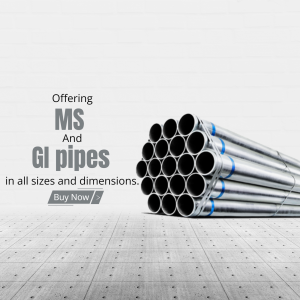 Industrial Steel Pipe Supply Social Media Post For Twitter