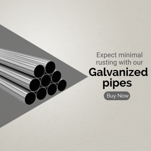 Premium Galvanized Pipes Advertisement Image For Instagram