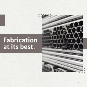 Industrial Steel Fabrication Services Marketing Image For Telegram