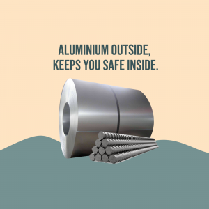 Aluminium Industrial Coil Marketing Graphic Branding Post For LinkedIn
