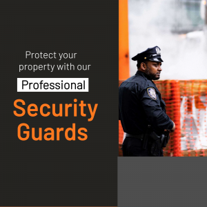 Professional Security Services Advertisement Branding Post For WhatsApp