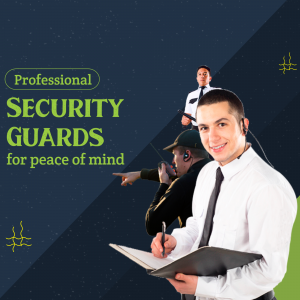 Professional Security Services Advertisement For Pinterest