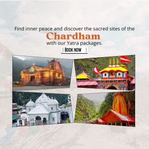 Chardham Yatra Pilgrimage Packages Advertisement For Telegram